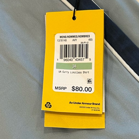 NWT Under Armour Mens 34 Curry Limitless Shorts - Picture 3 of 10